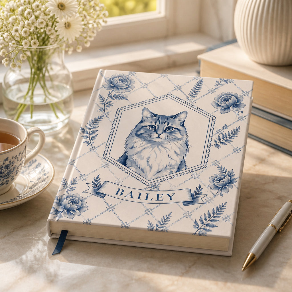 Chinoiserie Blue Custom Pet Portrait Hardcover Notebook - Personalized Hardcover Notebook 1e2d643b-7cc9-4ab1-a684-51bc58282463.jpg