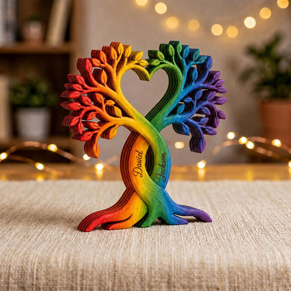 Personalized LGBT Couple Heart Tree Wooden Block, Custom Gay Couple Anniversary Gift, Rainbow Pride Wooden Sign, LGBTQ Wedding Keepsake 1e3874fc-4929-4166-aeda-ff885631c611-2.jpg