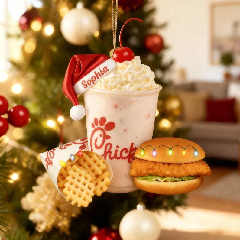 Personalized Chick-fil-A Milkshake Ornament, Personalized Santa Hat Cup Ornament, Milkshake & Sandwich Holiday Gift 1e3f74d0-7650-4262-88f6-27e314fe0379-fddfg-2-.webp