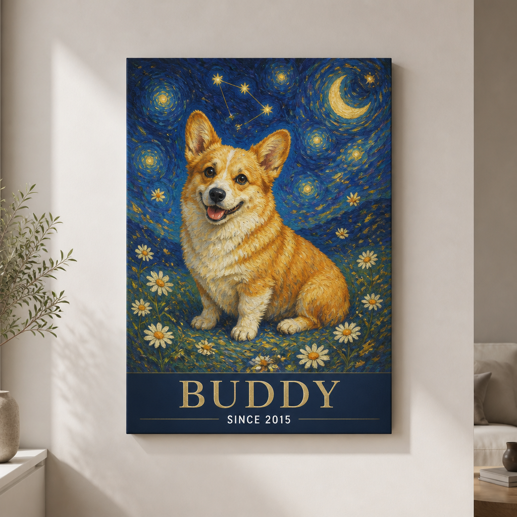 Starry Night Pet Portrait Canvas – Name & Since Year - Personalized Canvas 1e4ac7b8-ad12-44f7-89b4-56c1c9102928.png