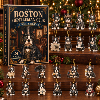The Boston Gentleman Club Advent Calendar 2026 - 24-Day Festive Countdown, Acrylic Charms Blind Box - Gift For Dog Lovers 1e504558-560e-47ca-b447-ecfab1dfd04c-boston-club-box-charms.png