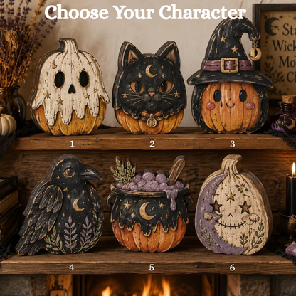 Halloween Wooden Decor Blocks | Witchy Pumpkin, Cat & Raven Shelf Sitters | Rustic Fall Farmhouse Decor 1e663031-1d0e-4f05-92f9-1b557db6cd7a-banner-character.png