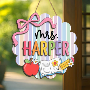 Custom Teachers 3D Welcome Door Sign Back To School Gift, Classroom Decor Teacher Name Door Hanger 1e880968-9394-4a64-8502-3270f2438c42-9.jpg