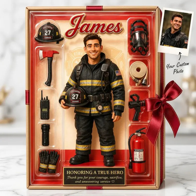Personalized Firefighter Acrylic Block, Custom Photo Hero Action Figure Plaque, Fireman Retirement Gift, Thank You Decor 1eaa5d0c-730b-4a38-bc3f-3555ea7a89ef-frthtr-3-.webp