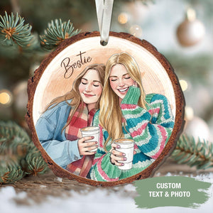 Personalized Friends Portrait From Photo Ornament: Besties Ornament, Best Friend Christmas Gift 1eafd9c7-1297-44d1-bbfb-7cd28b47dd0b-3.jpg