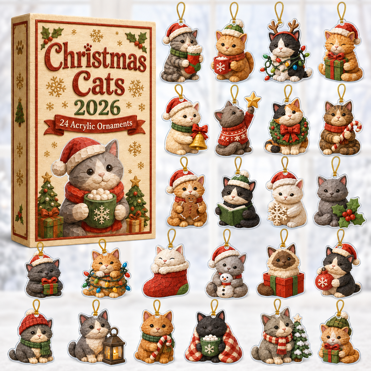 Christmas Cat House Advent Calendar 2026 - 24-Day Festive Countdown, Acrylic Charms Blind Box - Gift For Cat Lovers 1eb0c594-9acf-4ff2-8b0e-f16e1990723b-christmas-cat-box-charms.png