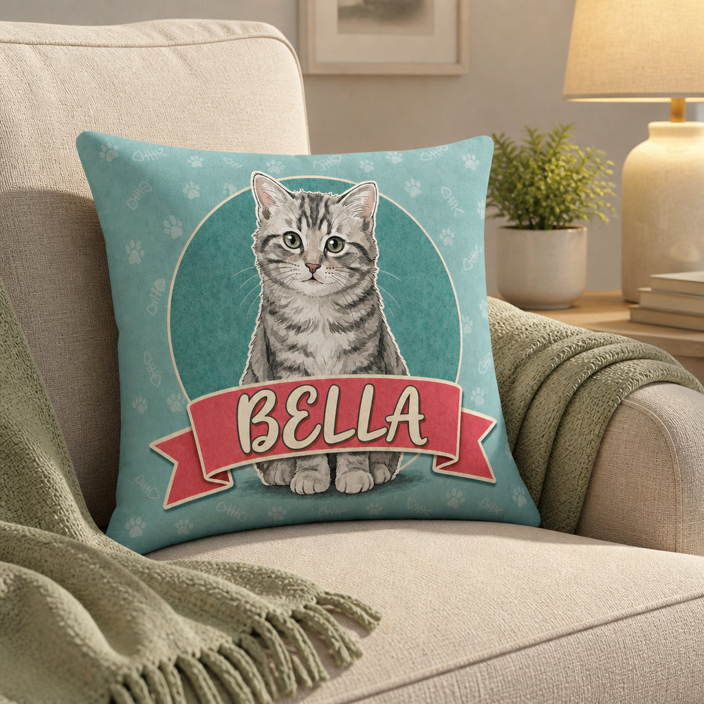 Custom Pet Portrait Pillow with Name Banner & Paw-Print Pattern - Personalized Pillow 1eb0e24c-c03a-471a-a77f-465aa965757e.jpg