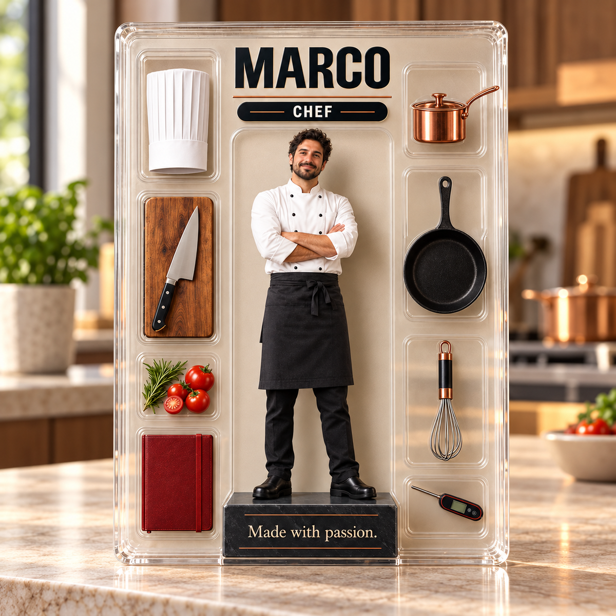 Personalized Chef Acrylic Table Sign, Custom Shape Photo & Name Plaque, Kitchen Counter Decor, Gift for Chefs and Cooking Lovers 1eb18bd9-da61-42b2-a733-99b3079032ce-B-ng-hi-u-acrylic-u-b-p-Marco-2.png
