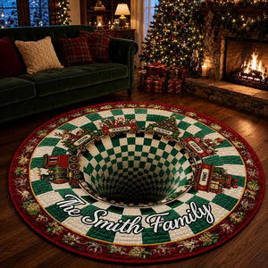 Personalized Family Name Christmas Round Rug, Custom Holiday Train Floor Mat, Festive Home Decor 1eb5d037-9920-4c0d-a2aa-49c26adc2599-ghj-11-.webp