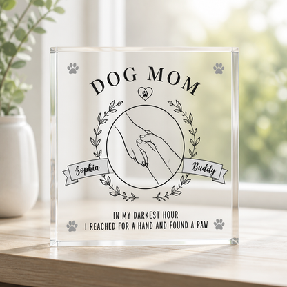 Dog Mom Hand & Paw Personalized Acrylic Plaque - Personalized Acrylic Plaque 1ec29ee8-8280-4027-a37e-3cfc20235610.png