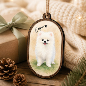 Custom Watercolor Pet Portrait Wood Ornament – Name & Paw - Personalized 3-Layered Wood Ornament 1ed405e3-4796-4fec-8b1e-2ecfbeef7dd5.jpg