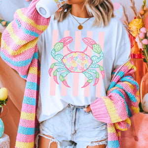 Comfort Colors Crab Shirt - Preppy Crab Graphic T-shirt - Boho Summer Beach Shirt - Retro Print Nautical Image TShirt 1edc5c8b-ac06-4cd1-a3cb-61bc5337977a-6.jpg