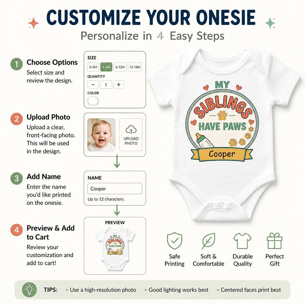 My Siblings Have Paws Baby Onesie – Pet Name - Personalized Baby Onesie With Color 1ee3467a-0622-43ae-8cb0-7155b983e4d5.jpg