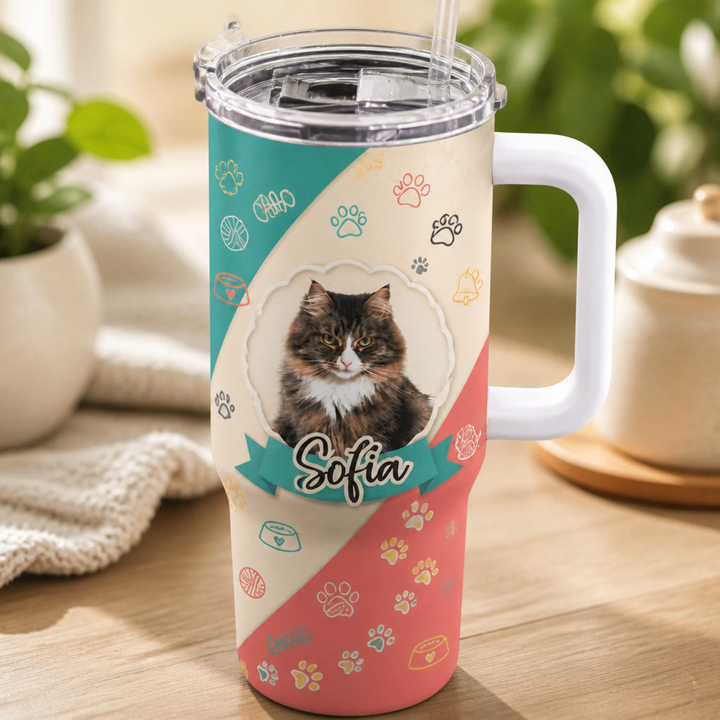 Custom Cat Photo + Name Doodle Wrap – 40 oz Handle Tumbler - Personalized 40 oz Stainless Steel Tumbler 1ee4a34a-bd37-4d0f-8ef4-af6087aee1b6.jpg