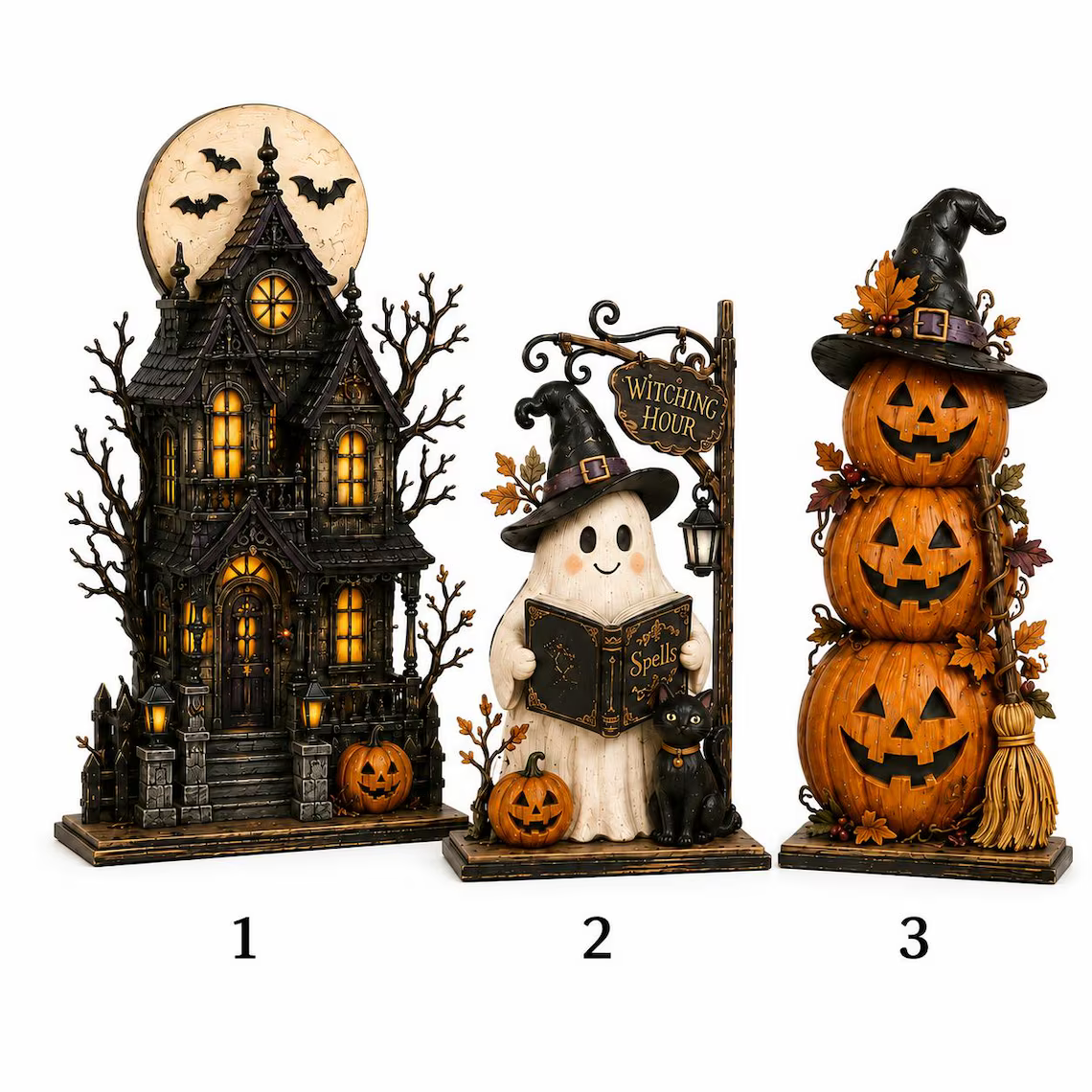 Haunted House Ghost Pumpkin Sign, Wooden Block Halloween Decor, Spooky Tiered Tray Shelf Table Centerpiece Gift for Fall Home 1ee85bf0-7873-46af-8f1f-9b0b92498a4d-7_converted.png