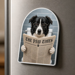Bathroom Reader Pet Magnet – The Paw Times Custom Portrait - Personalized Custom Shape Fridge Magnet 1f0bf478-e50a-43cb-99d3-5a5a0cac9742.jpg