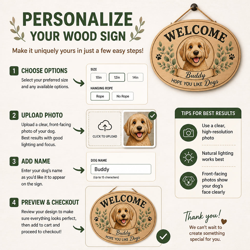 Personalized Welcome Dog Sign – Cartoon Pet Portrait & Name - Personalized Wood Sign 1f3d541c-e12f-4c38-815d-2f35a923cac9.jpg