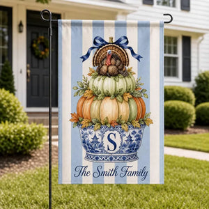 Custom Thanksgiving Chinoiserie Garden Flag: Monogram Pumpkin with Turkey 1f40a956-deba-46e8-9024-76128b033532-ghghgh-5-.webp