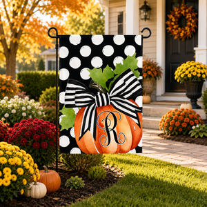 Personalized Pumpkin Garden Flag, Black White Polka Dot Fall Flag, Monogram Pumpkin Yard Decor, Fall Garden Flag 1f4360ee-0882-4372-bd9d-b3c126efcb85-5785138b-4f4a-4805-ab37-f490fed98709.png