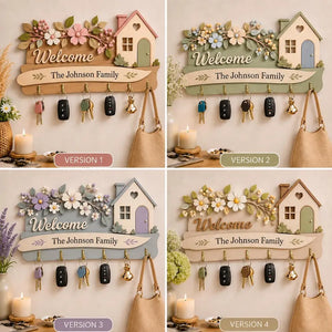 Personalized Wooden Key Holder for Wall, Layered Family Key Hanger, Custom Entryway Organizer, Housewarming Gift, Welcome Home Decor 1f773543-7965-4127-9976-d30f32c3e75e-ftj-7-.webp