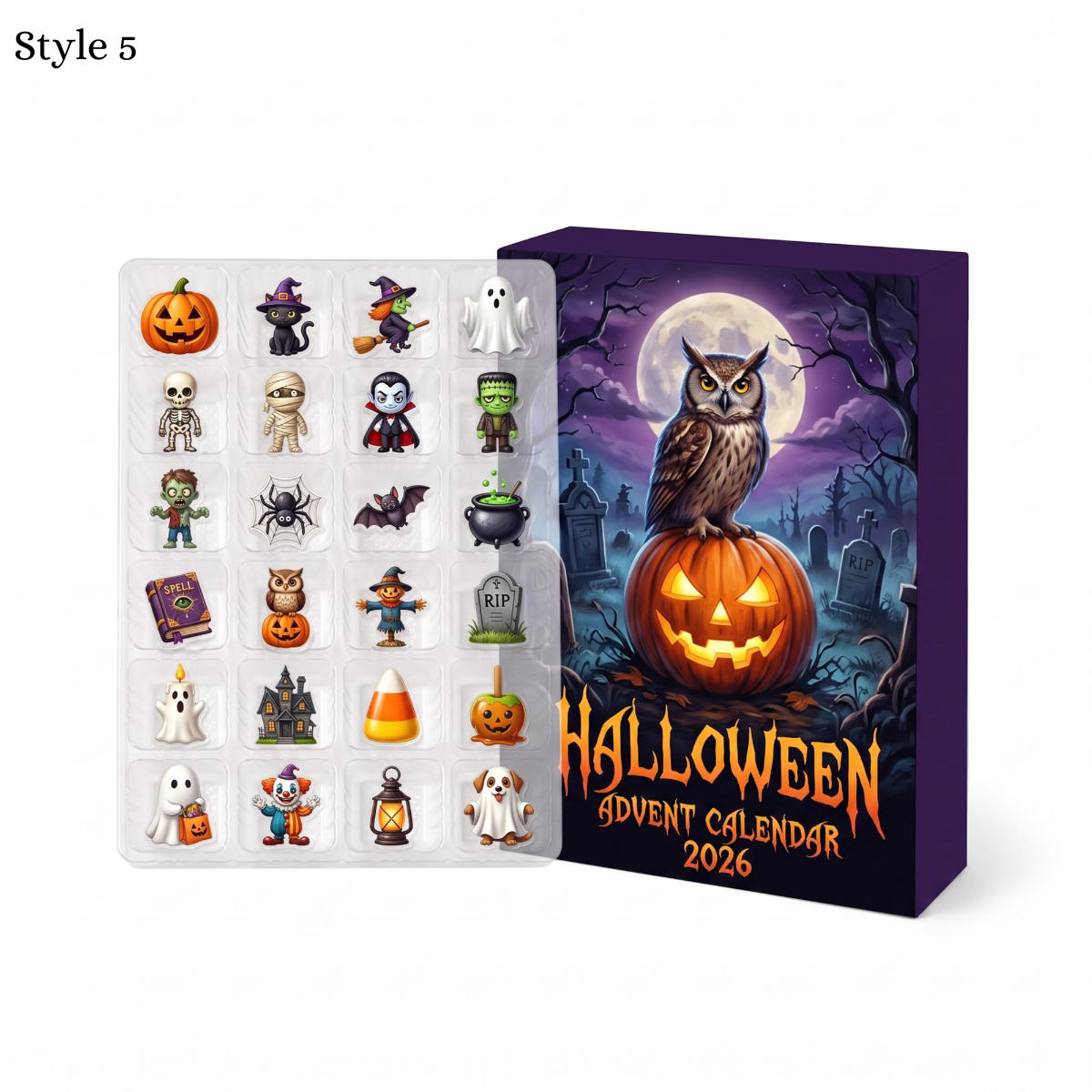 Halloween Advent Calendar 2026, 24-Day Blind Box with Spooky Charms Ornaments, Ghoulish Countdown Surprise Toys for Kids and Adults 1f9b5b09-e423-40be-9173-a20cc4bf602b-style-5.png