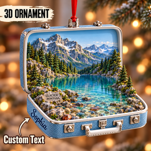 Personalized Glacier National Park 3D Suitcase Christmas Ornament – Montana Travel Souvenir & Gift for Nature Lovers 1f9dfd0c-0657-47fa-99b0-adb60d07a609-Glacier-Montana-Alpine-Lake-Ornament.png