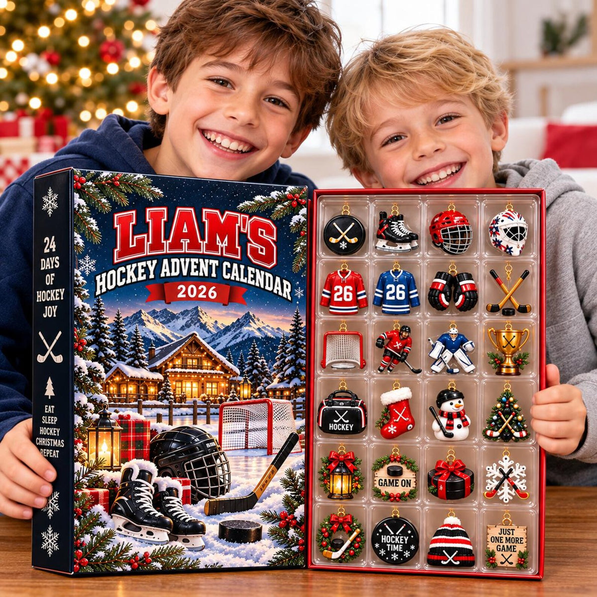 Personalized Hockey Advent Calendar 2026, 24 Acrylic Ornaments, Ice Hockey Christmas Countdown, Hockey Player Gift for Kids 1fa82c71-ab01-492d-bd4e-e5e0f4244136-il_1588xN.8639206243_85a3.jpg