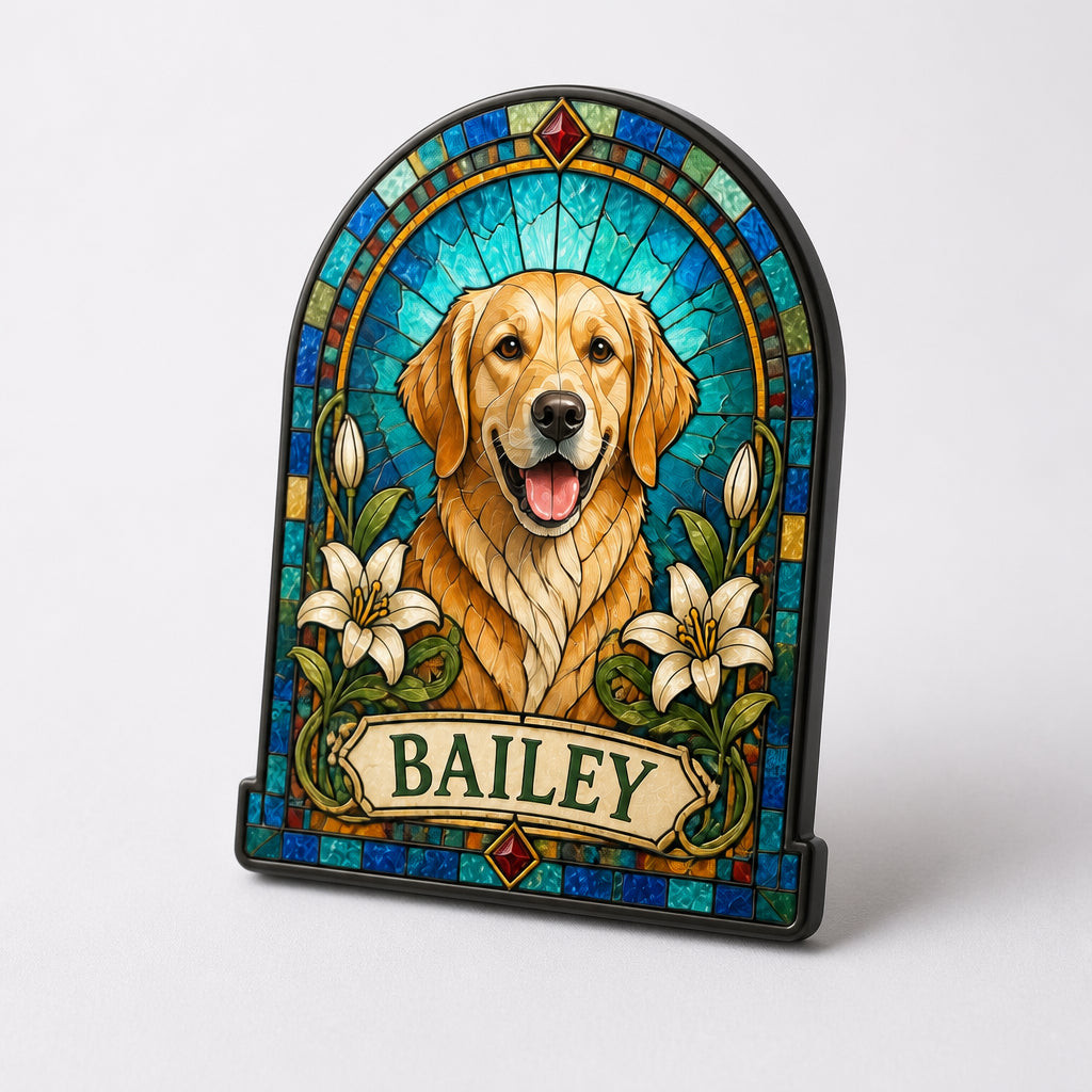 Stained-Glass Pet Portrait Name Magnet - Personalized Custom Shape Fridge Magnet 1fb9962b-db11-4ab9-bbf3-ea9ba9973980.jpg
