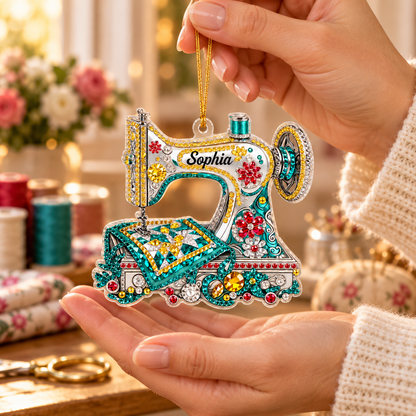Personalized Sewing Machine Christmas Ornament, Custom Name Acrylic Ornament, Gift for Quilters, Seamstresses & Sewing Lovers 1fcfd008-b50f-4298-b95c-6135ae334da4-M-c-treo-m-y-may-Sophia-2.png