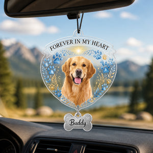 Forever In My Heart Pet Photo Suncatcher with Bone Charm - Personalized 1 Layered Suncatcher with Charm 1fcfd711-3f20-4630-9754-e471951a78b7.jpg