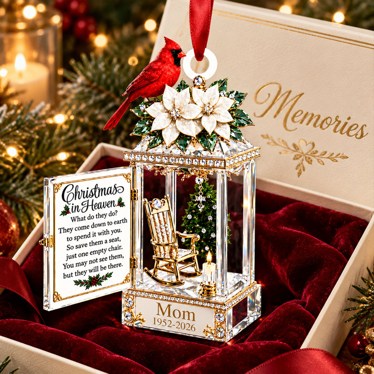 Christmas In Heaven - Personalized Memorial Shaped Ornament 1fd2a6e8-267b-4644-a564-3726491416cb-2.jpg