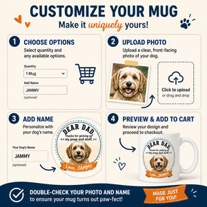 Dear Dad Thanks For Picking Up My Poop – Custom Pet Photo Name Mug - Personalized Mug 1fe5c547-30af-4875-b239-61e90050b62a.jpg
