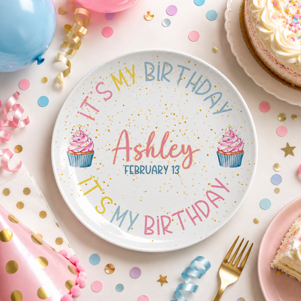 Custom Kids Birthday Plate, Personalized It’s My Birthday Plate, Reusable Birthday Party Dish, Birthday Girl Gift Idea, Keepsake Plate 1fe735fa-ba30-46d7-a70a-d3414dd8d55c-banner-1.png