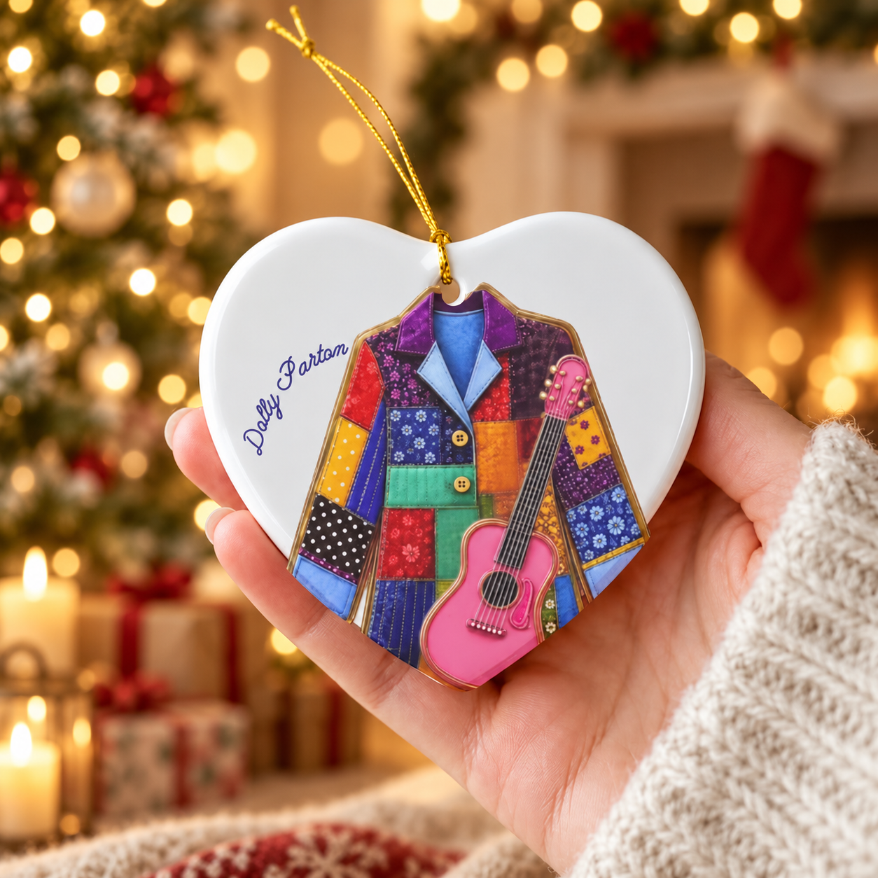 Dolly Parton Christmas Ornament, Coat of Many Colors Round Ceramic Ornament 1febfe77-a5ae-4328-89d0-920de818b547-87a880e5-91f0-4980-95fe-9c04f4494240.png