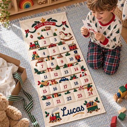Personalized Christmas Advent Calendar, 24 Fillable Pockets, Reusable Christmas Wall Hanging, Home Countdown for Family Traditions 1fec0ca1-72af-4381-831c-fdc5a999e0fc-fvdfvfdvfd-2-.webp