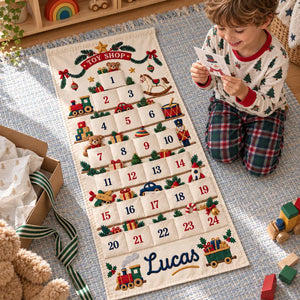 Personalized Christmas Advent Calendar, 24 Fillable Pockets, Reusable Christmas Wall Hanging, Home Countdown for Family Traditions 1fec0ca1-72af-4381-831c-fdc5a999e0fc-fvdfvfdvfd-2-.webp