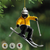 Skiing Fun Personalized Name Shaped Ornament, Gift Idea For Skiing Lovers