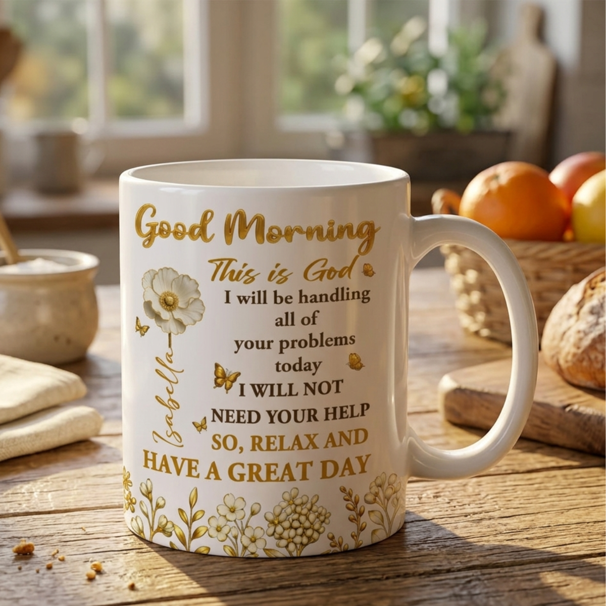 Relax And have A Great Day - Personalized Mug - Christian Gift