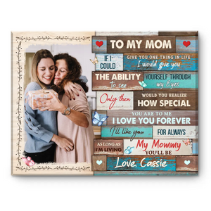 To My Dearest Mom - Personalized Canvas - Gift For Mom, Mother's Day, Birthday Gift