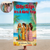 Oh Sip It's A Girl Trip Cartoonized Your Photo - Personalized Beach Towel - Summer Gift For Bestie, Sister, Friends