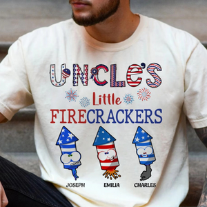 4th Of July Daddy's Little Cracker - Personalized Heart Shaped Acrylic Plaque - Patriotic Gift For Family