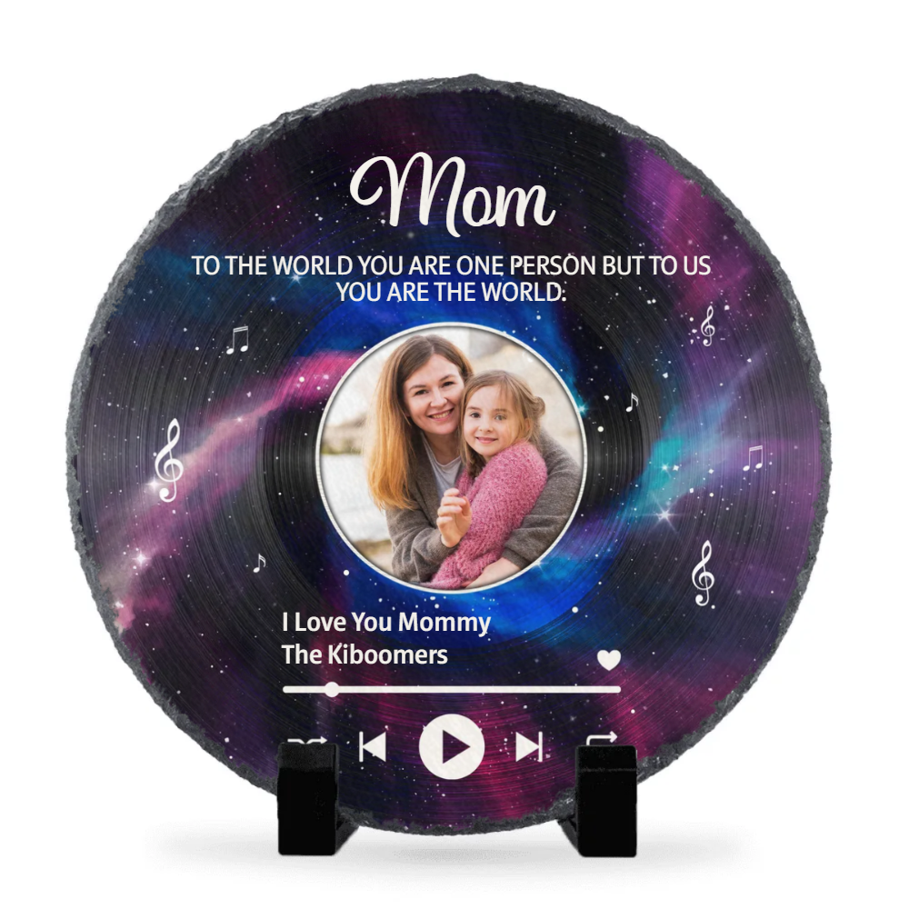 Mom To Us You Are The World - Personalized Stone - Gift For Mom, Mother's Day, Birthday Gift