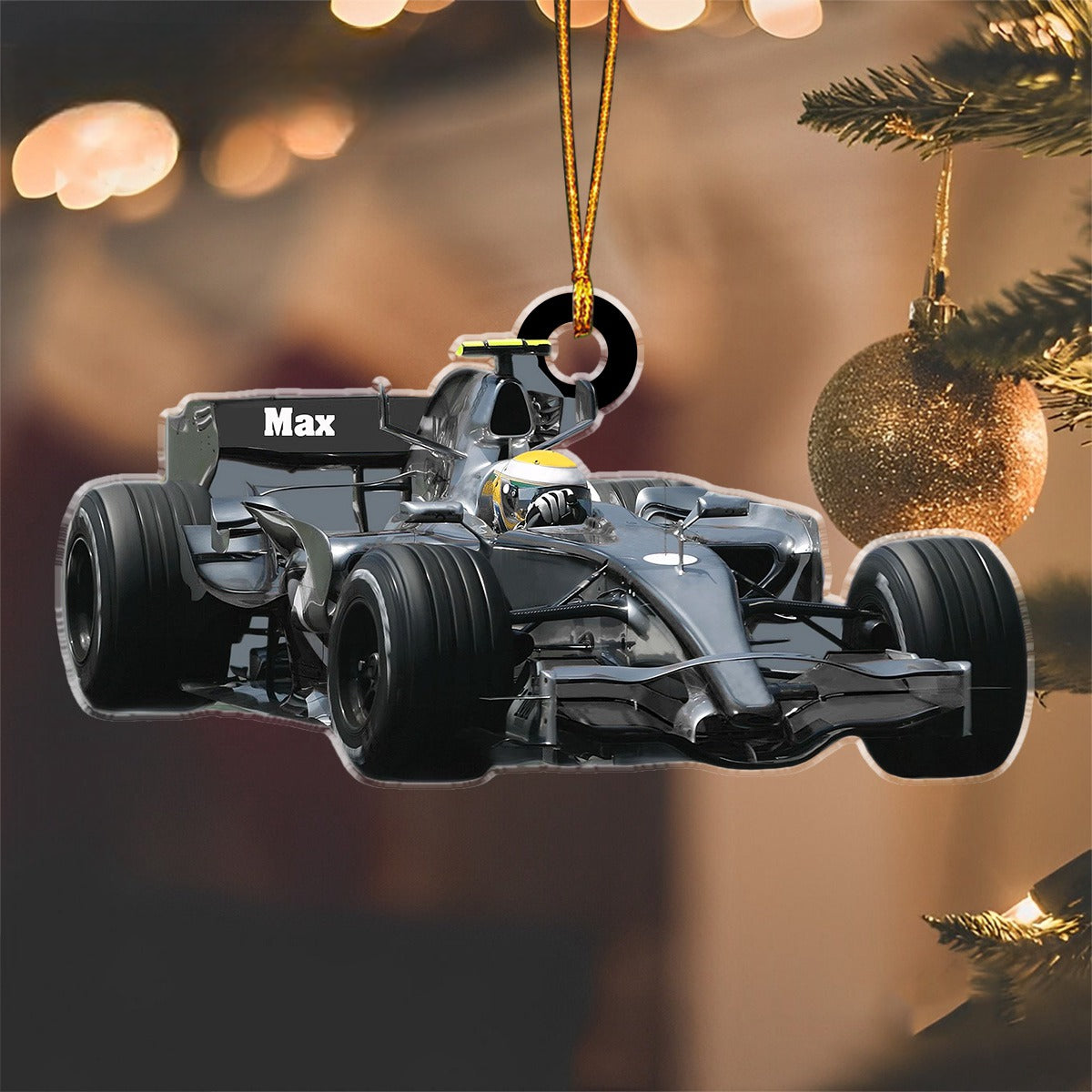 Personalized Racing Car F1 Christmas Ornament, Racing Car Christmas Gifts, Formular Car Ornament