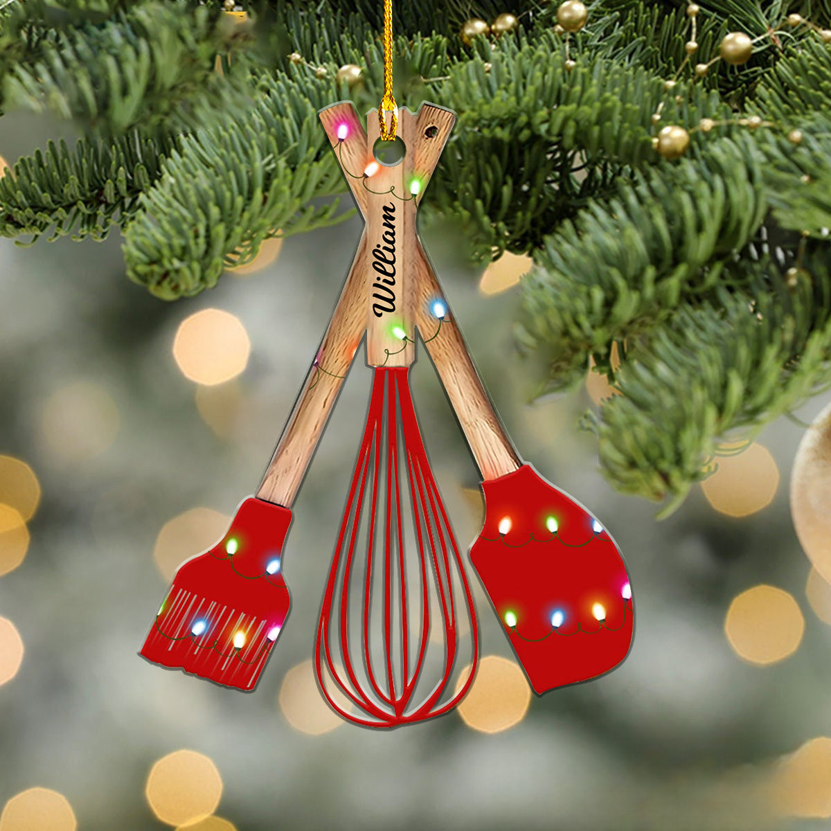 Personalized Baking Mixer Ornament, Baking Ornament For Christmas, Christmas Tree Baking Ornament, Gift For Chef
