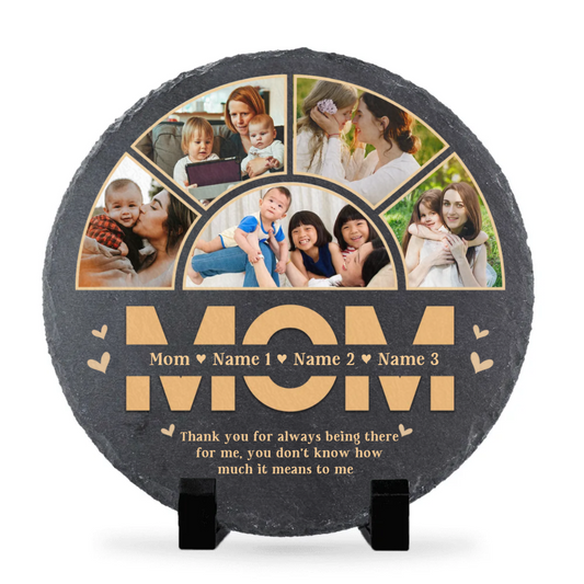 Mom Thank You For Always Being There - Personalized Garden Stone - Gift For Mom, Mother's Day, Birthday Gift