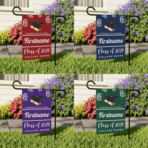 Custom College Bound Yard Flag, Custom College Sign, College Garden Flag, College Bound Flag, Personalized College Yard Flag, Class of 2029