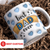 Best Dad Ever Blue Heart - Personalized 3D Inflated Effect Printed Mug - Gift For Father