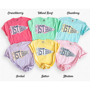 First Grade Teacher Shirt, Comfort Colors Teacher Shirt, Back To School Gift, 1st Grade Teacher Appreciation Tshirt, Teacher Team Tee
