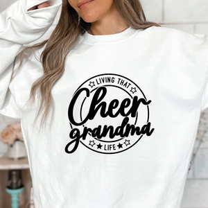 Living That Cheer Grandma Life - Personalized Shirt - Gift For Cheer Grandma
