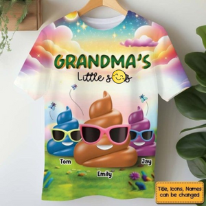 Grandma's Little Things - Personalized 3D Shirt - Funny Gift For Grandma